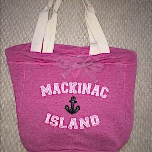 Mackinac Island Hoodie Drawstring Tote